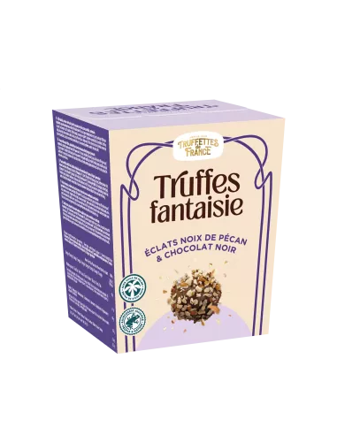 Truffes Au Chocolat Noir Et Eclats De Noix De Pécan