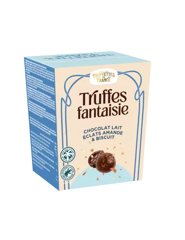 Truffes Eclats d’Amandes, Billes De Biscuits, Chocolat Au Lait