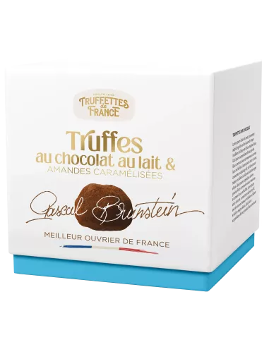 Truffes chocolat au lait et amandes caramélisées